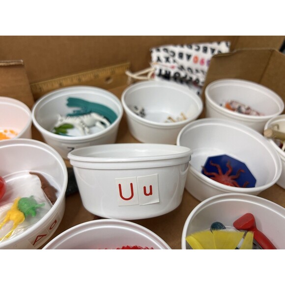 Primary Concepts Hands On Alphabet Set Lot Homeschooling Cards 78 Objects Box - Picture 8 of 12